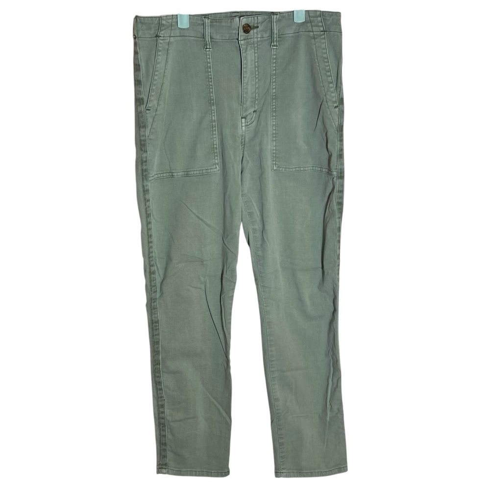 Pistola Khaki/Olive Mara Straight Leg Capri Utility Cropped Pants, Size 29